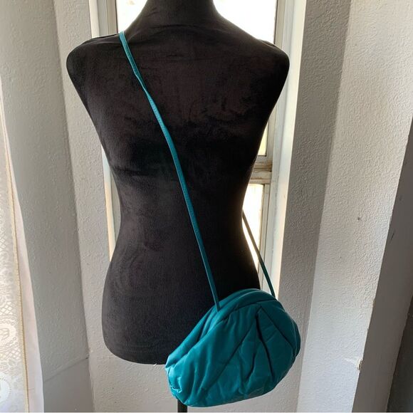 Vintage Park Avenue Int. Genuine Leather Teal Shoulder Bag | Made in USA 80s 90s - Picture 2 of 9